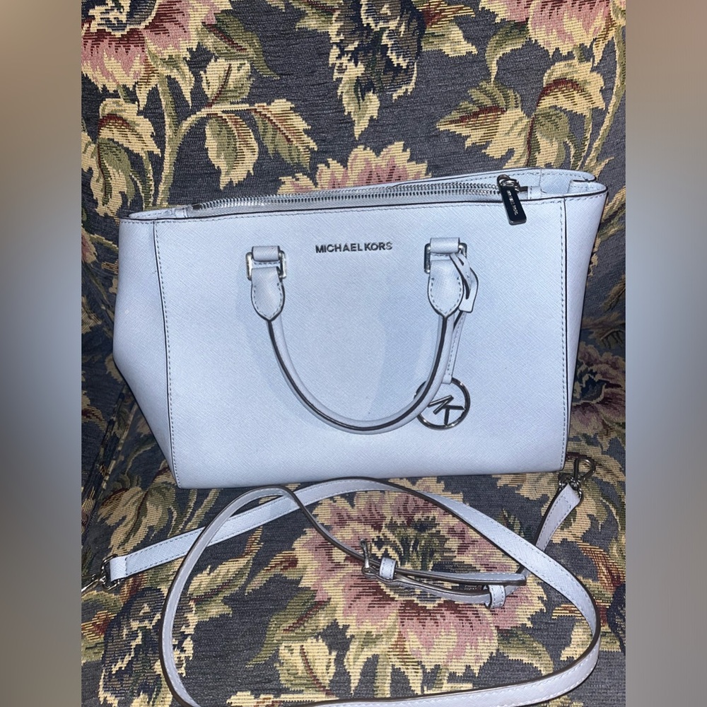 Blue Michael Kors Purse